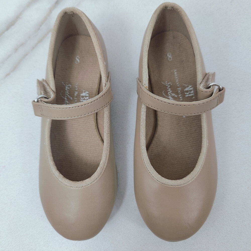 American Ballet Theatre ABT Toddler Girls' Spotlight Mary Jane Tap Shoes, 8